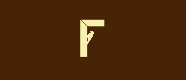 letter f logo design finishing touch 