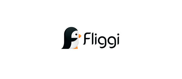 letter f logo design fliggi 