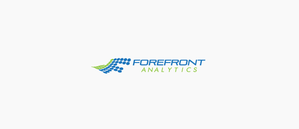 letter f logo design forefront analytics 
