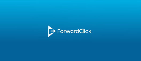 letter f logo design forwardclick 