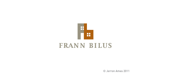 letter f logo design frann 