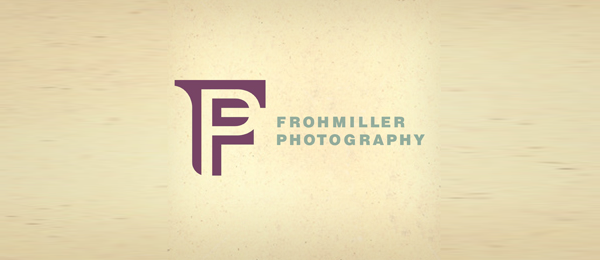 letter f logo design frohmiller photography 