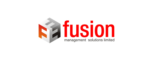 letter f logo design fusion 