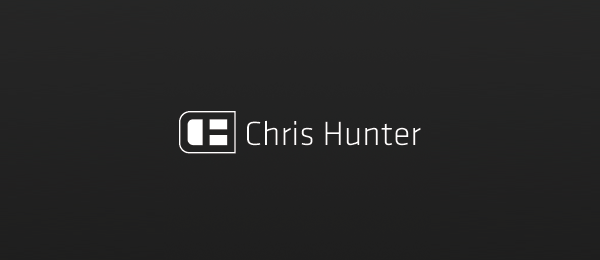 letter h logo design chris hunter 