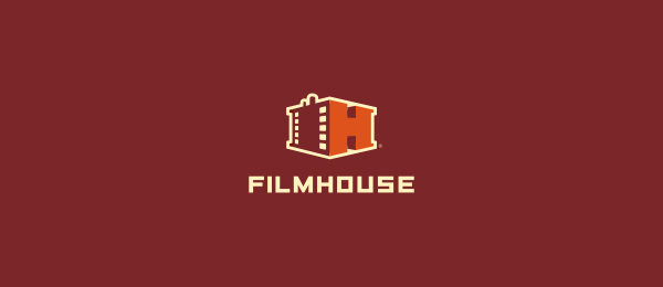 letter h logo design filmhouse 