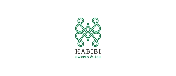 letter h logo design habibi 