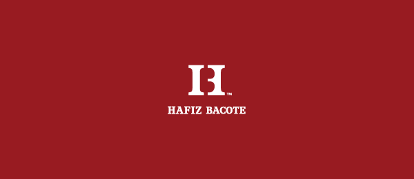letter h logo design hafizbacote 