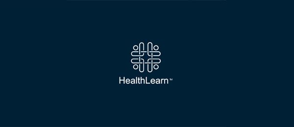 letter h logo design healthlearn 