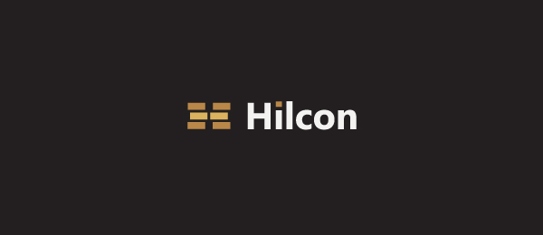 letter h logo design hilcon 