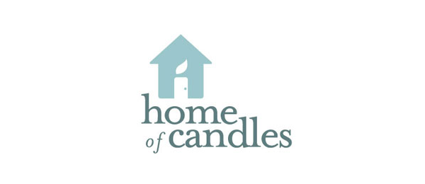 letter h logo design home of candles 
