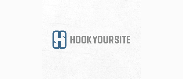 letter h logo design hook your site 
