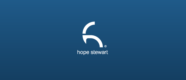 letter h logo design hope stewart 