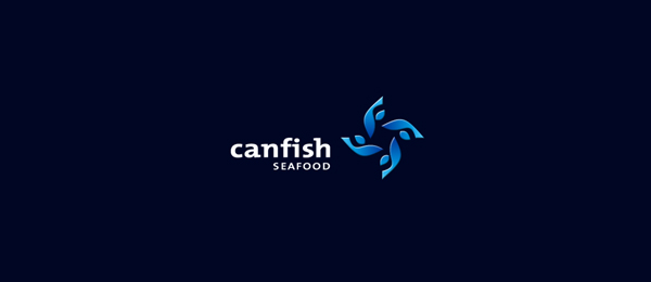 can fish logo flower 30 