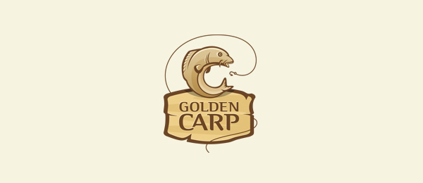 fish logo golden carp 28 