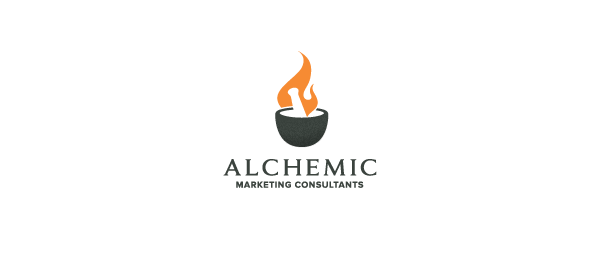 negative space logo alchemic 30 