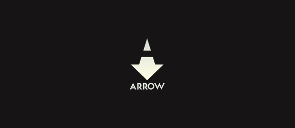 negative space logo arrow 32 