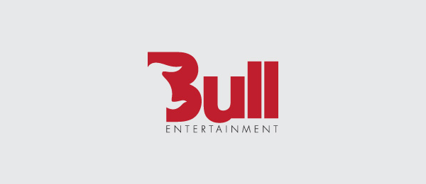 negative space logo bull 40 