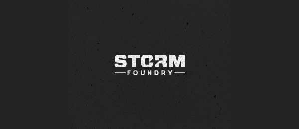 negative space logo storm foundry 34 