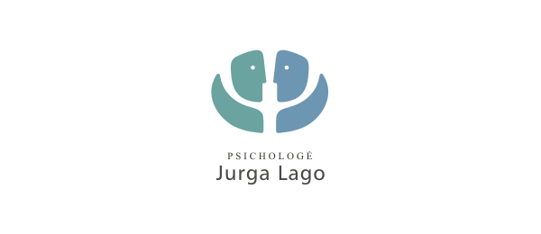 psychologist negative space logo 25 