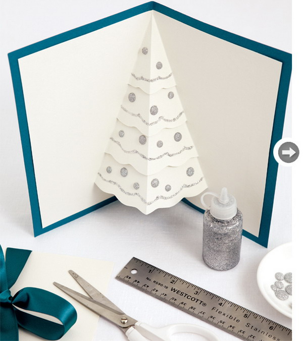 Christmas Tree Pop Up Card Template