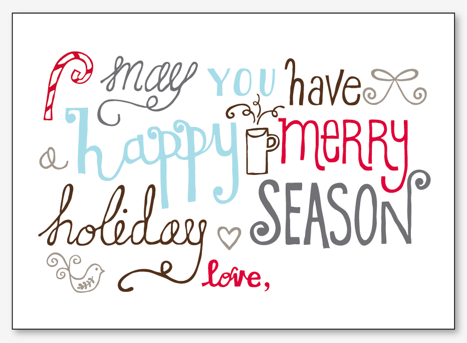 40+ Free Printable Christmas Cards - Hative