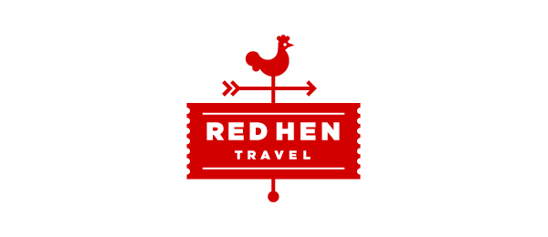 red hen travel logo 8 
