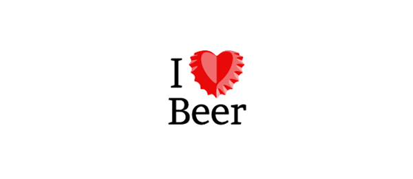 red logo i love beer 44 