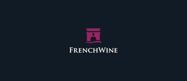 french wine logo castle 2 