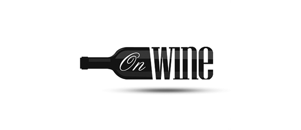 wine bottle logo typography 34 