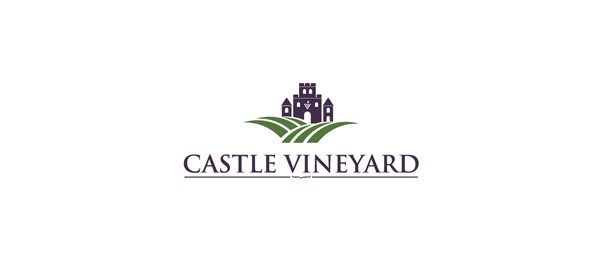 wine logo castle vineyard 50 
