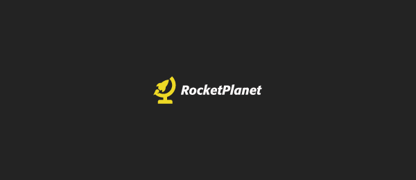 yellow logo rocket planet 50 