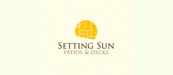 yellow logo setting sun 42 