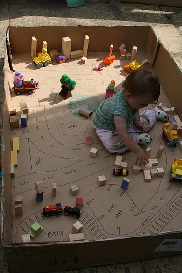 30 creative diy cardboard playhouse ideas - hative