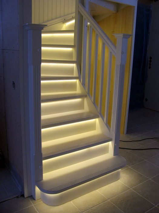 basement lighting led lights stairs cool hative