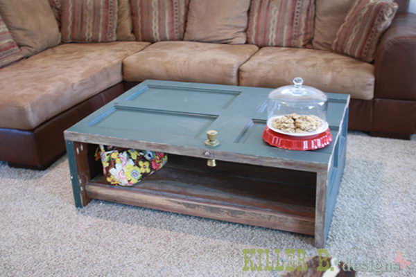 Coffee Table Made from Door.