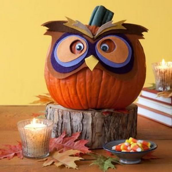 22 masked owl pumpkin