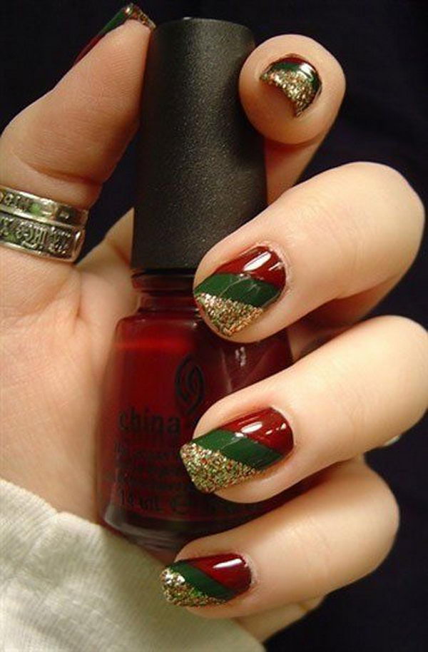 Cool Christmas Nail Designs. Decorate your nails in the spirit of 