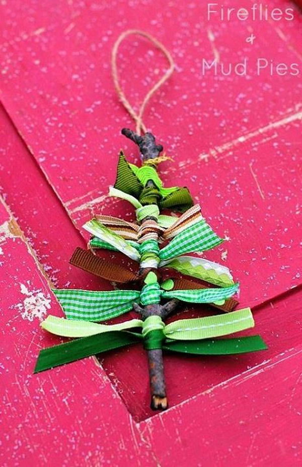 Ribbon Christmas Tree Ornament