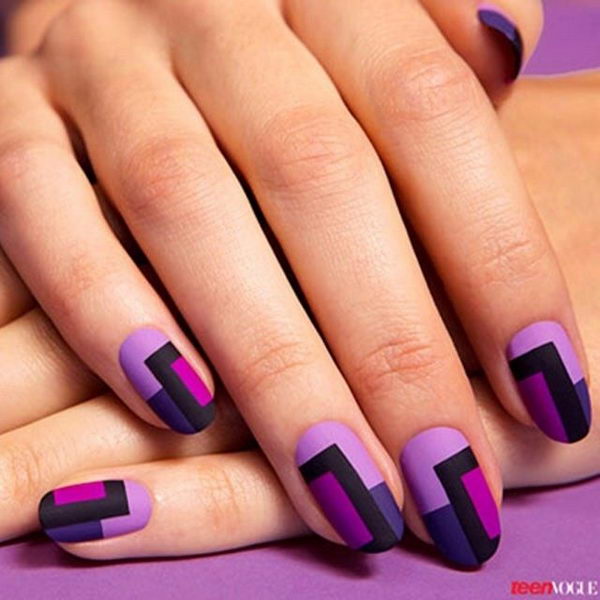 Cool Color Block Nail Designs