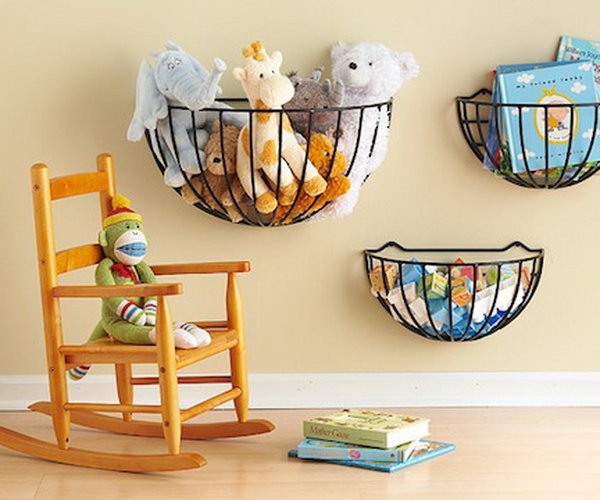 hanging basket toy storage