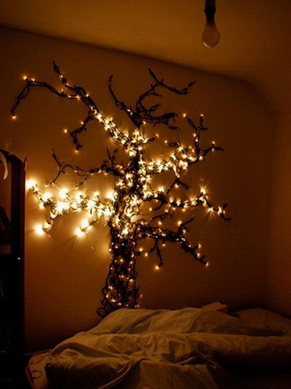 string lights cool diy decoration lighting source tree bedroom idea led decor decorating night strings fairy hang put bedrooms trees