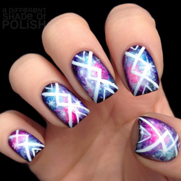 Cool Tribal Nail Art Ideas and Designs. Work to mark rites of passage 