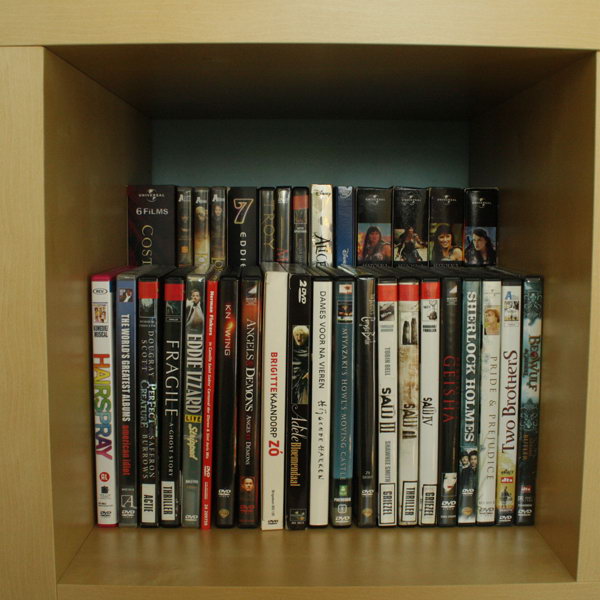Where can you find a DVD rack holder for cheap?