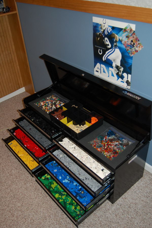 lego storage container with drawers