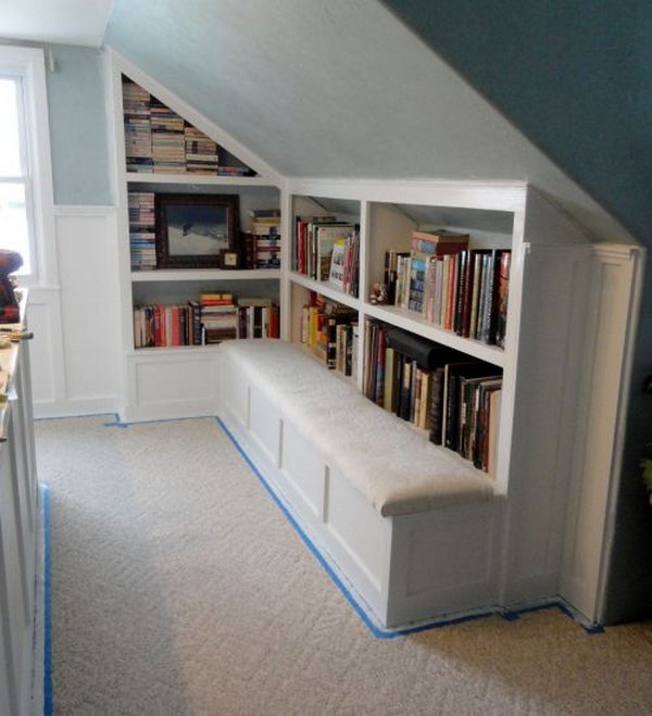  with books. Create a cozy home library for your small room. source