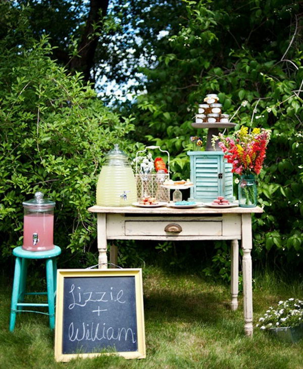 How to Create a Beautiful Drink Station for Your Backyard Party