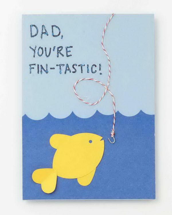 Fin Tastic Fishy Father's Day Card 