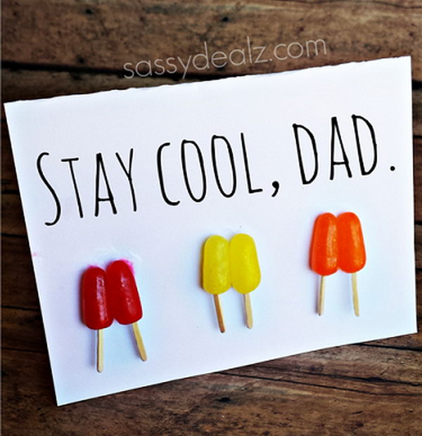 Stay Cool Popsicle Father's Day Card 