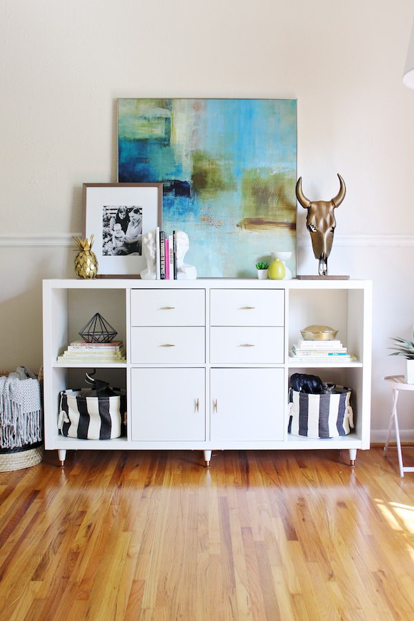 25 ikea kallax or expedit shelf hacks hative Banquette Ikea désign