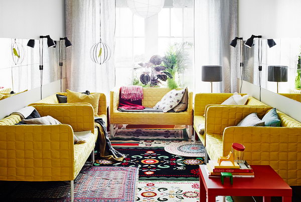 15+ Beautiful IKEA Living Room Ideas - Hative